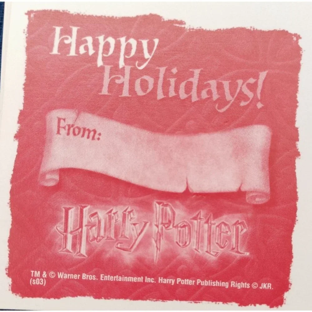 Harry Potter Vintage Christmas Cards Holiday Hogwarts Ron Hermione Papermagic